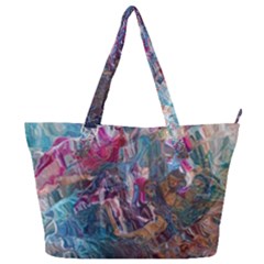 Straight Blend Module I Liquify 19-3 Color Edit Full Print Shoulder Bag by kaleidomarblingart