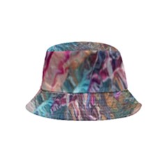 Straight Blend Module I Liquify 19-3 Color Edit Bucket Hat (kids) by kaleidomarblingart