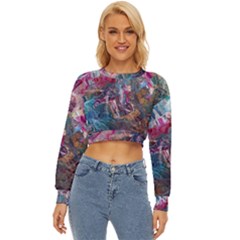 Straight Blend Module I Liquify 19-3 Color Edit Lightweight Long Sleeve Sweatshirt by kaleidomarblingart