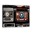 Retro Cameras Old Vintage Antique Technology Wallpaper Retrospective Canvas 14  x 11  (Stretched) View1