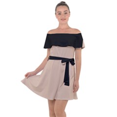 Fantastico Original Off Shoulder Velour Dress by FEMOriginal