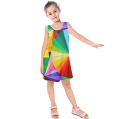 Bring Colors To Your Day Kids  Sleeveless Dress