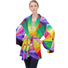 Bring Colors To Your Day Long Sleeve Velvet Kimono  by elizah032470