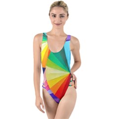 Bring Colors To Your Day High Leg Strappy Swimsuit by elizah032470