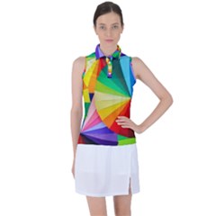 Bring Colors To Your Day Women s Sleeveless Polo T-shirt