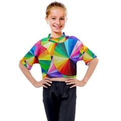 Bring Colors To Your Day Kids Mock Neck T-shirt