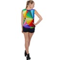 bring colors to your day Bubble Hem Chiffon Tank Top View2