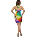 bring colors to your day Sleeveless Wide Square Neckline Ruched Bodycon Dress View4