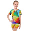 bring colors to your day Kids  Mesh T-Shirt and Shorts Set View1