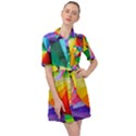 bring colors to your day Belted Shirt Dress View1