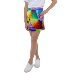 Bring Colors To Your Day Kids  Tennis Skirt by elizah032470