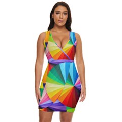 Bring Colors To Your Day Draped Bodycon Dress by elizah032470