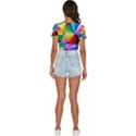 bring colors to your day V-Neck Crop Top View4