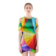 Bring Colors To Your Day Shoulder Cutout One Piece Dress by elizah032470