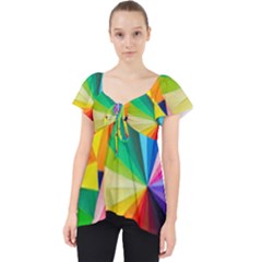 Bring Colors To Your Day Lace Front Dolly Top by elizah032470