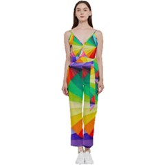 Bring Colors To Your Day V-neck Camisole Jumpsuit