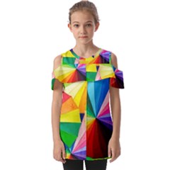 Bring Colors To Your Day Fold Over Open Sleeve Top by elizah032470