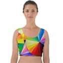 bring colors to your day Velvet Crop Top View1