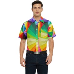 Bring Colors To Your Day Men s Short Sleeve Pocket Shirt  by elizah032470