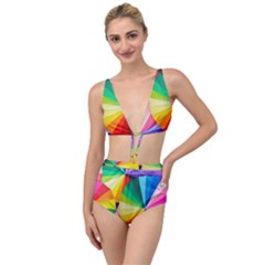 Bring Colors To Your Day Tied Up Two Piece Swimsuit by elizah032470