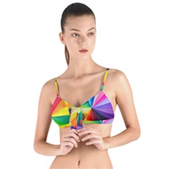 Bring Colors To Your Day Tie Up Cut Bikini Top by elizah032470