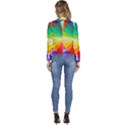 bring colors to your day Women s Long Sleeve Revers Collar Cropped Jacket View4