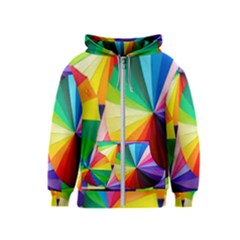 Bring Colors To Your Day Kids  Zipper Hoodie by elizah032470