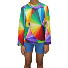 Bring Colors To Your Day Kids  Long Sleeve Swimwear by elizah032470