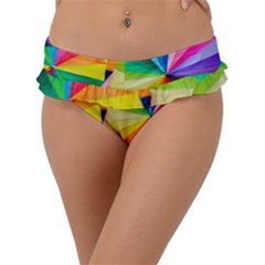 Bring Colors To Your Day Frill Bikini Bottoms by elizah032470