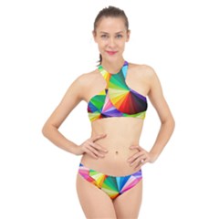 Bring Colors To Your Day High Neck Bikini Set by elizah032470