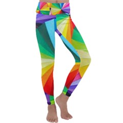 Bring Colors To Your Day Kids  Lightweight Velour Classic Yoga Leggings