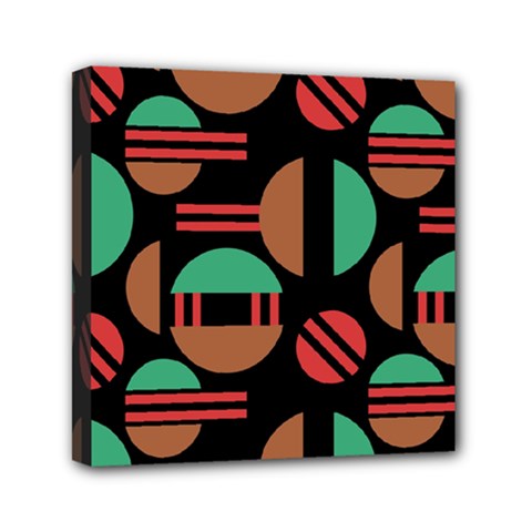 Abstract Geometric Pattern Mini Canvas 6  X 6  (stretched)