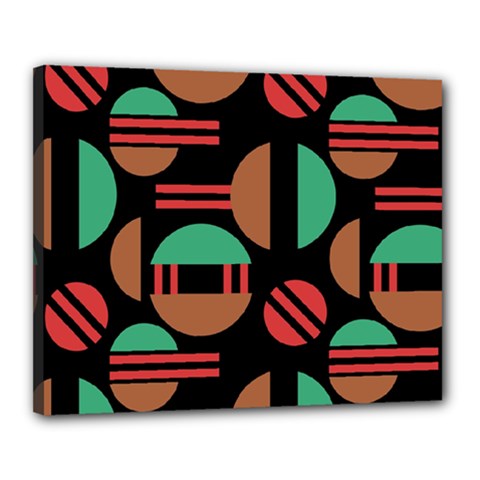 Abstract Geometric Pattern Canvas 20  X 16  (stretched) by Maspions