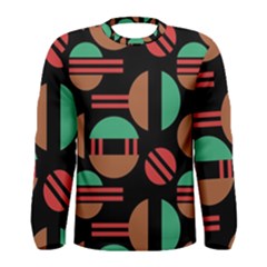 Abstract Geometric Pattern Men s Long Sleeve T-shirt