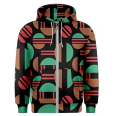 Abstract Geometric Pattern Men s Zipper Hoodie