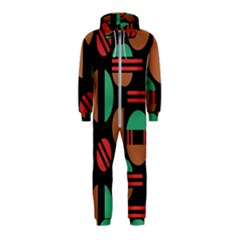 Abstract Geometric Pattern Hooded Jumpsuit (kids)