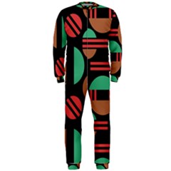 Abstract Geometric Pattern Onepiece Jumpsuit (men)