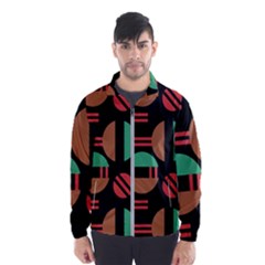 Abstract Geometric Pattern Men s Windbreaker