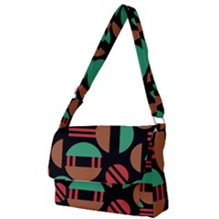 Abstract Geometric Pattern Full Print Messenger Bag (s)