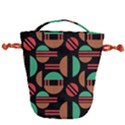 Abstract Geometric Pattern Drawstring Bucket Bag View2