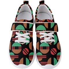 Abstract Geometric Pattern Men s Velcro Strap Shoes