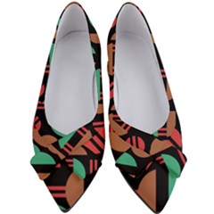 Abstract Geometric Pattern Women s Bow Heels