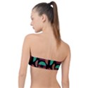 Abstract Geometric Pattern Classic Bandeau Bikini Top  View2