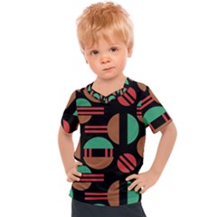 Abstract Geometric Pattern Kids  Sports T-shirt