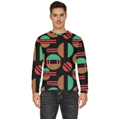 Abstract Geometric Pattern Men s Fleece Sweatshirt