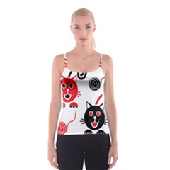 Cat Little Ball Animal Spaghetti Strap Top