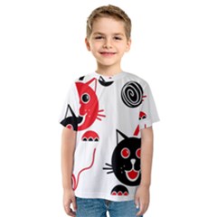 Cat Little Ball Animal Kids  Sport Mesh T-shirt