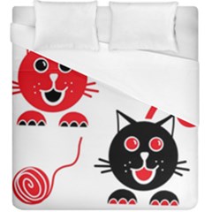 Cat Little Ball Animal Duvet Cover (king Size)