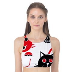 Cat Little Ball Animal Tank Bikini Top