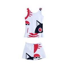 Cat Little Ball Animal Kids  Boyleg Swimsuit